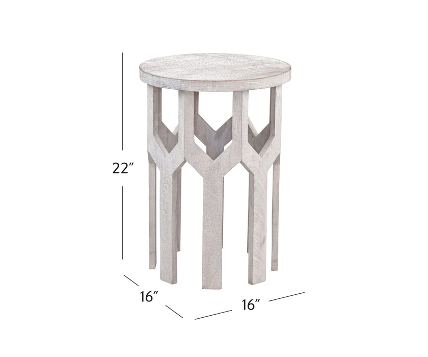 Lloyd - White Accent Table - White