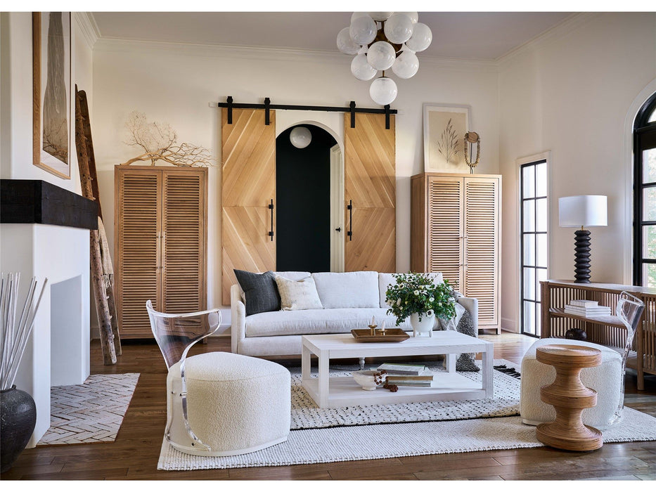 Weekender Coastal Living Home - Mirissa Swivel Chair - White