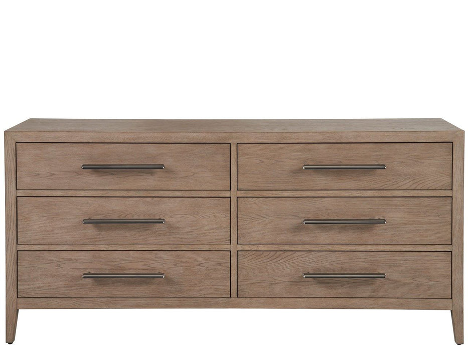 New Modern - Cove Drawer Dresser - Dark Brown