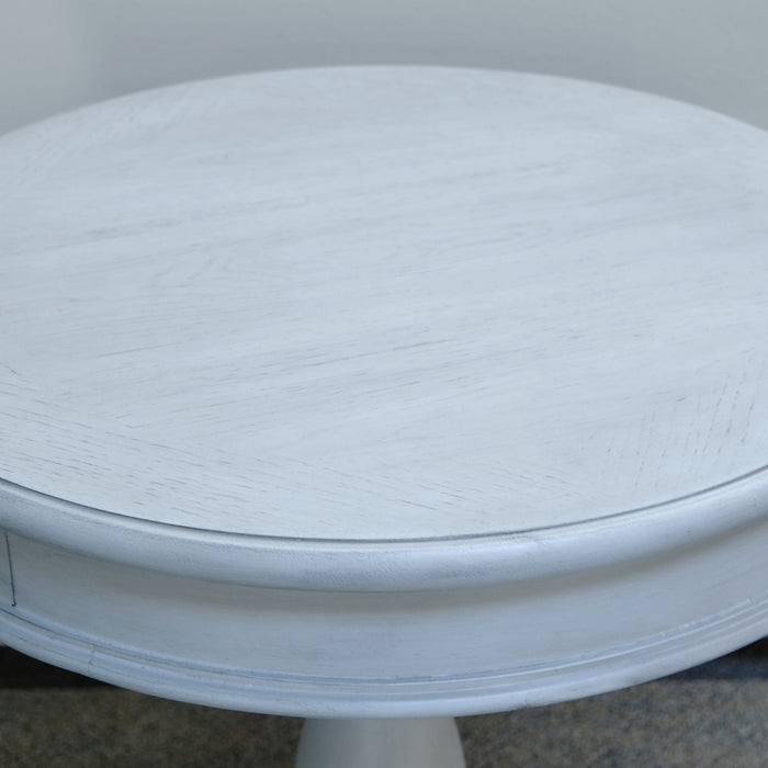 New Haven - Round End Table - Oyster Shell