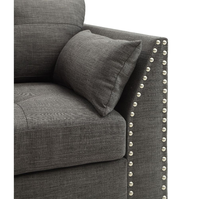 Laurissa - Chair - Light Charcoal Linen