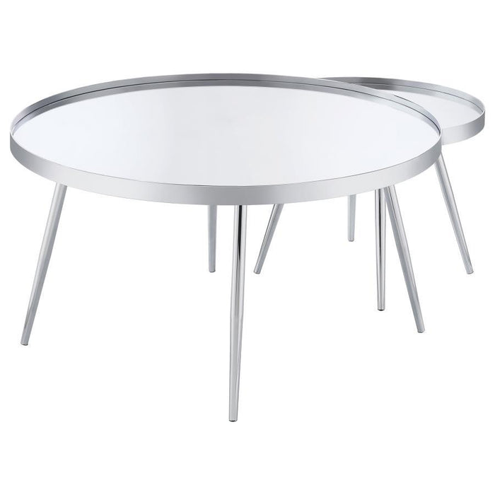 Kaelyn - 2 Piece Mirror Top Nesting Coffee Table