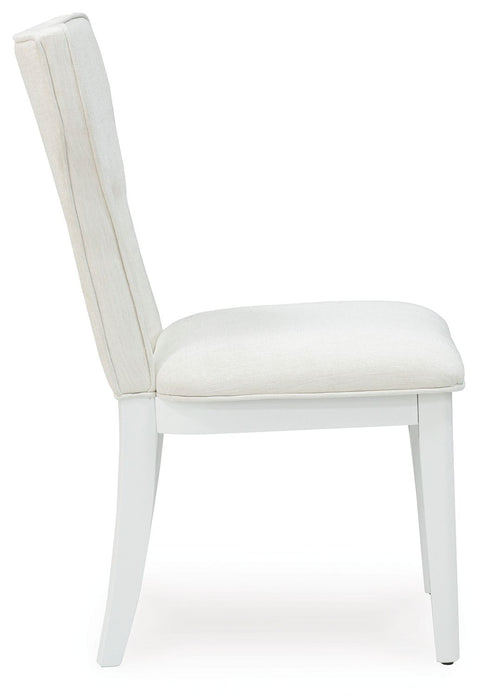 Chalanna - White - Dining Upholstered Side Chair (Set of 2)