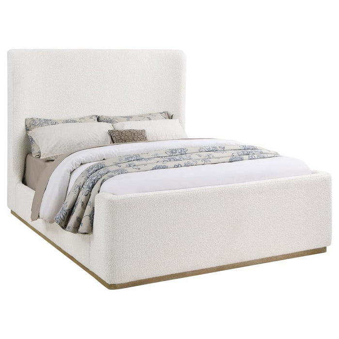 Nala - Upholstered Wingback Platform Sleigh Bed