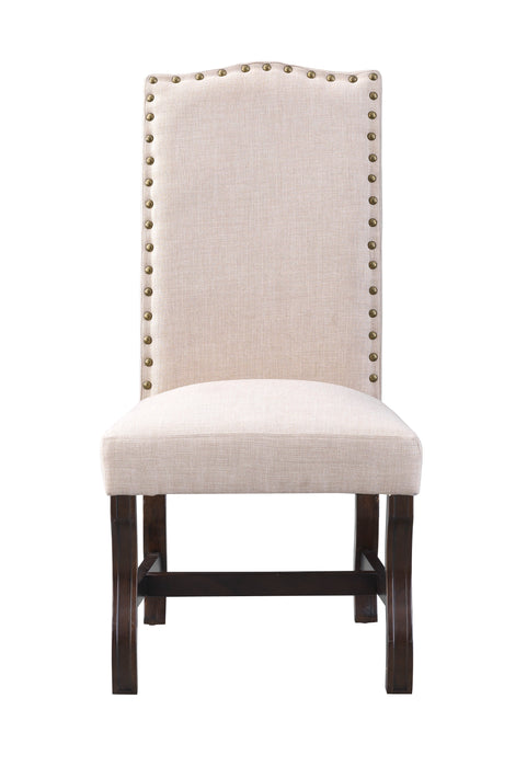 Dwight - Upholstered Accent Chairs (Set of 2) - Beca Dark Brown / Cream