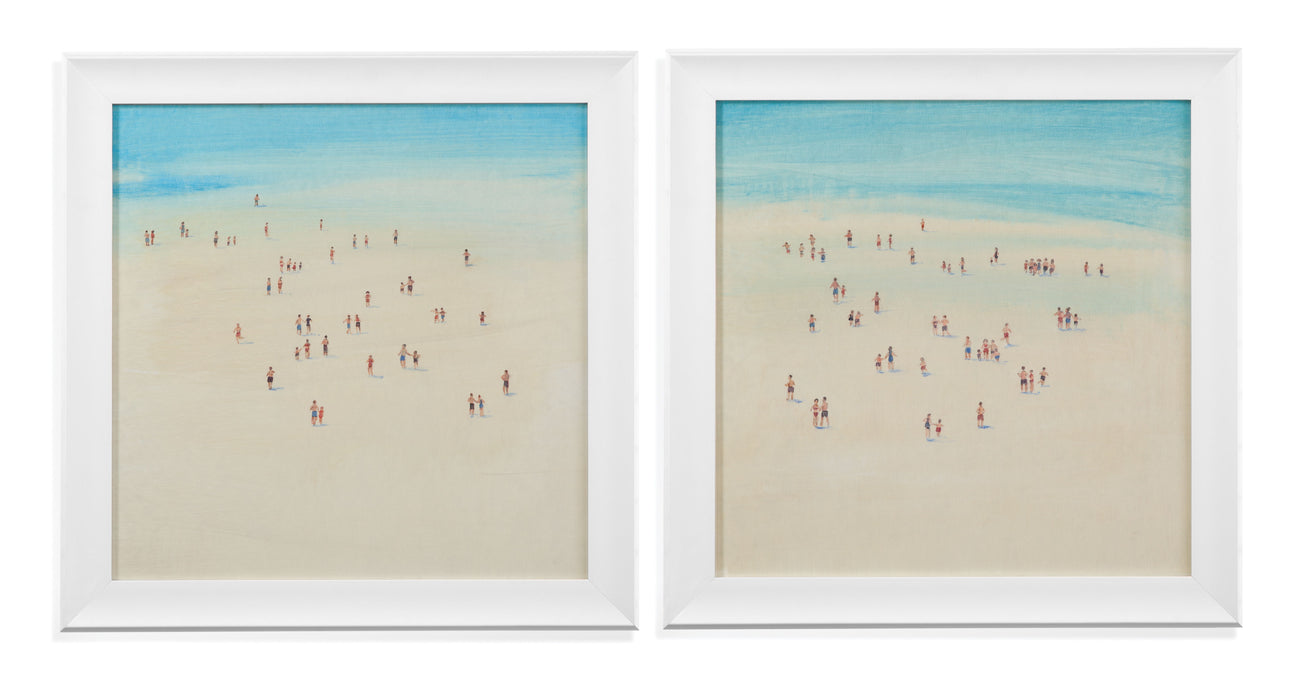 Beach Time I - Framed Print - Beige