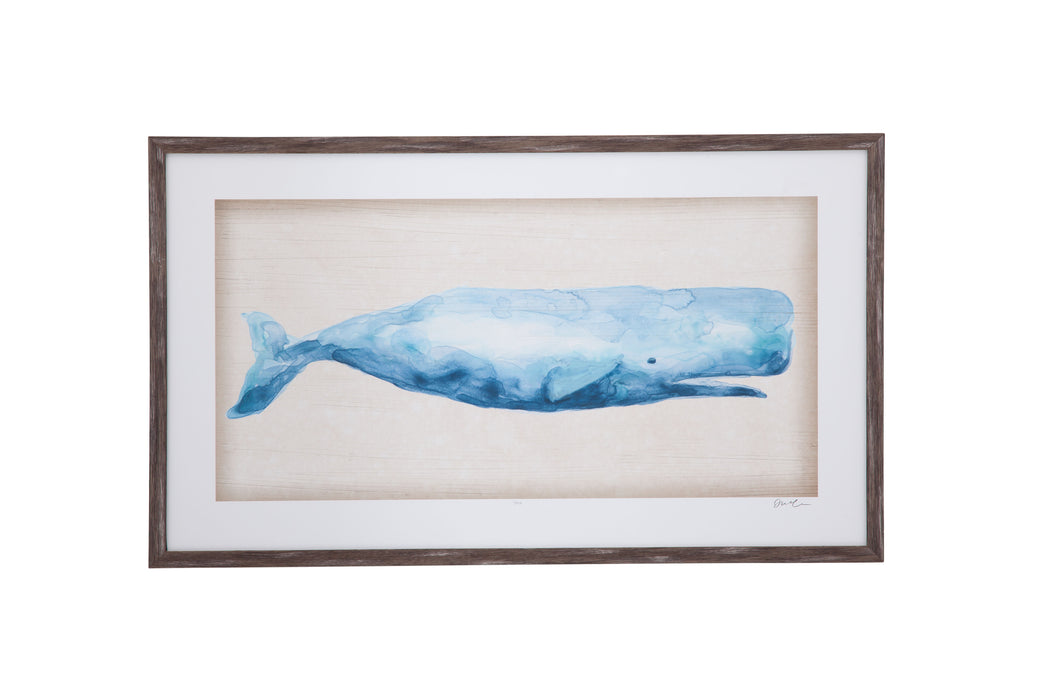 Rustic Whale I - Light Blue