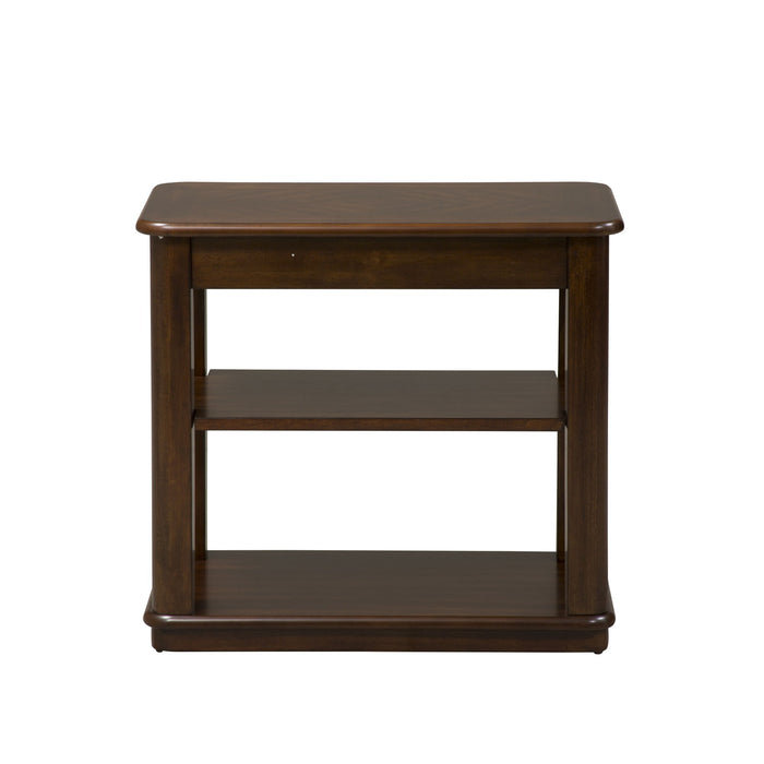 Wallace - Chair Side Table - Dark Brown