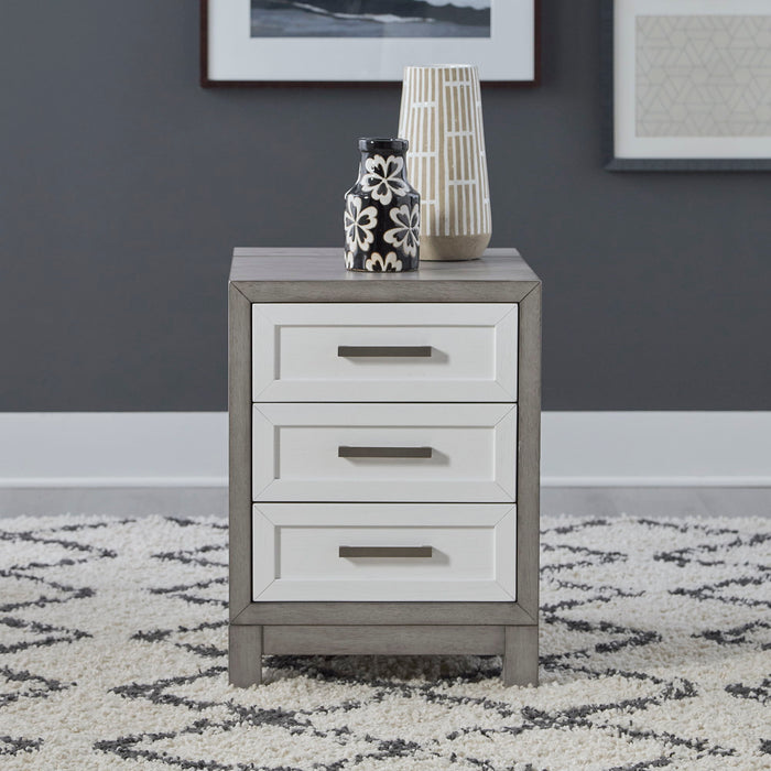 Palmetto Heights - 3 Drawer Chair Side Table - White