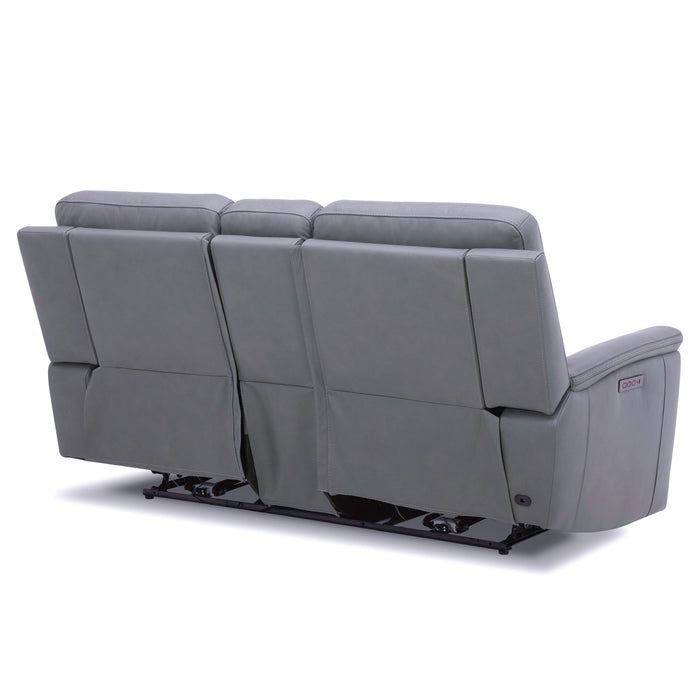 Cooper - Loveseat With Console P3 & Zg - Bleu Gray
