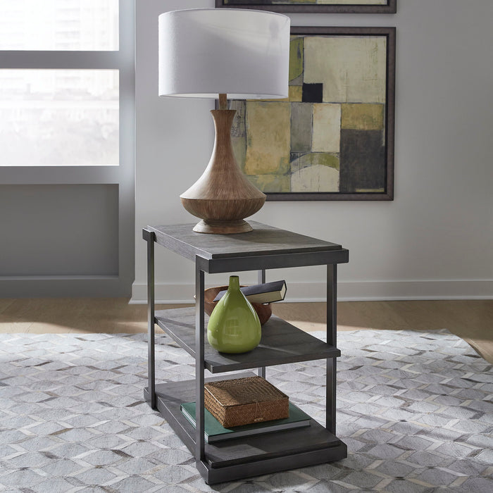Modern View - Tiered End Table - Dark Gray