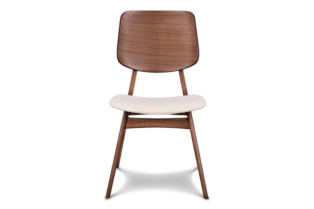 Oscar - Wood Back Chair (Set of 2) - Walnut