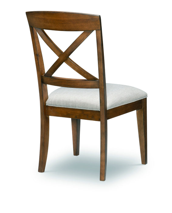 Highland - X Back Side Chair (Set of 2) - Dark Brown
