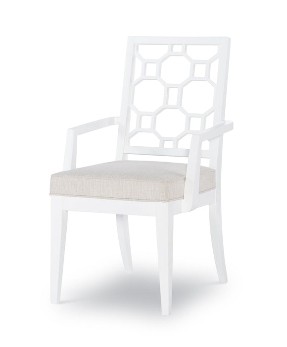 Chelsea by Rachael Ray - Splat Back Arm Chair (Set of 2) - White