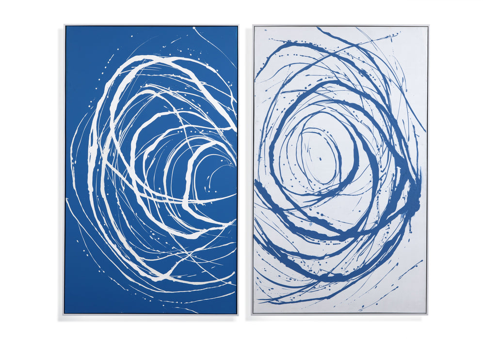 Contigo - Canvas Art (Set of 2) - Blue