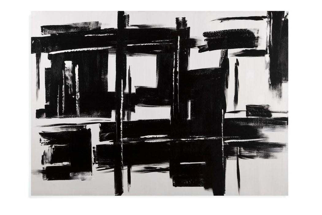 Building Blocks - Canvas Art - Black