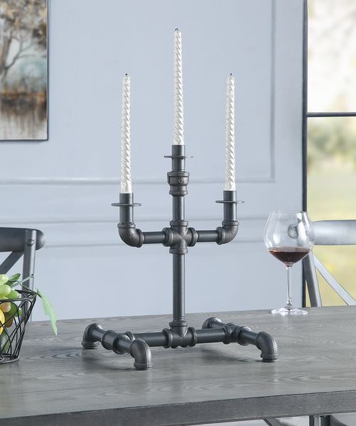Brantley - Accent Candleholder - Sandy Gray Finish