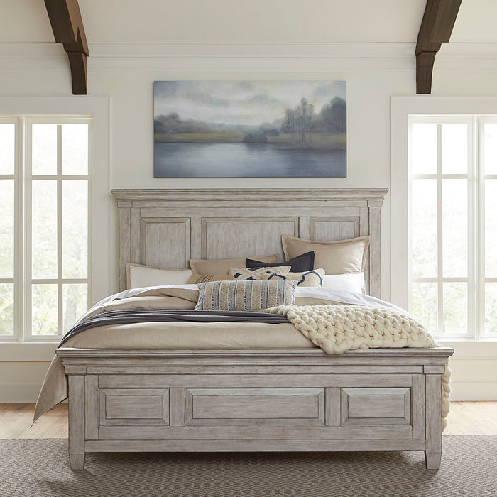 Heartland - 4 Piece Bedroom Set (California King Panel Bed, Dresser & Mirror, Chest) - White