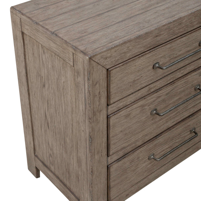 Skyview Lodge - Nightstand With Charging Station - Light Brown