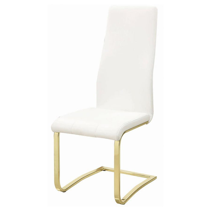 Montclair - Side Chairs (Set of 4) - White And Rustic Brass
