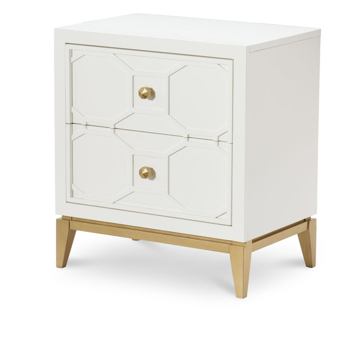 Chelsea by Rachael Ray - Nightstand With Lattice - White