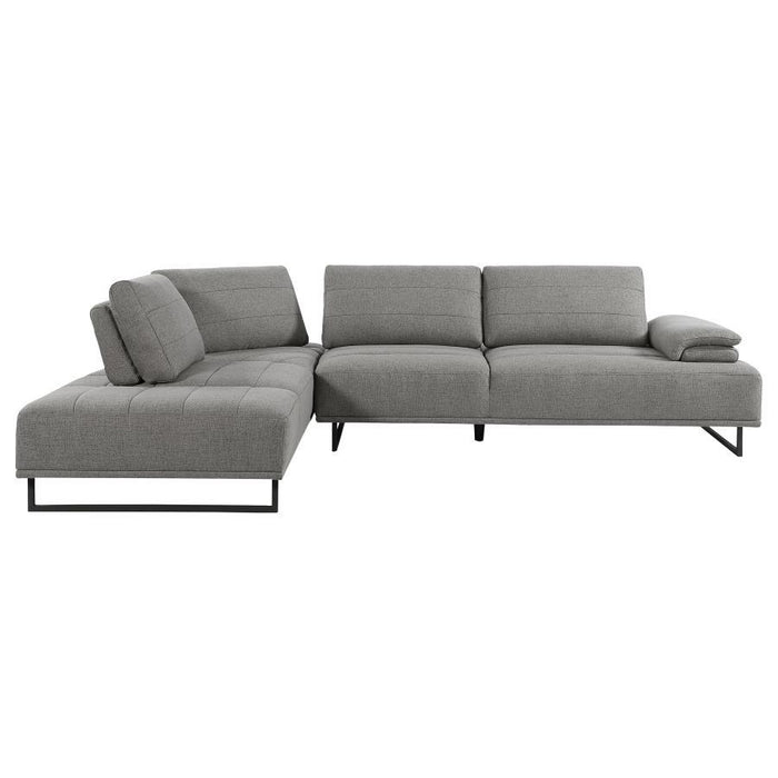 Arden - 2-Piece Adjustable Back Sectional - Taupe