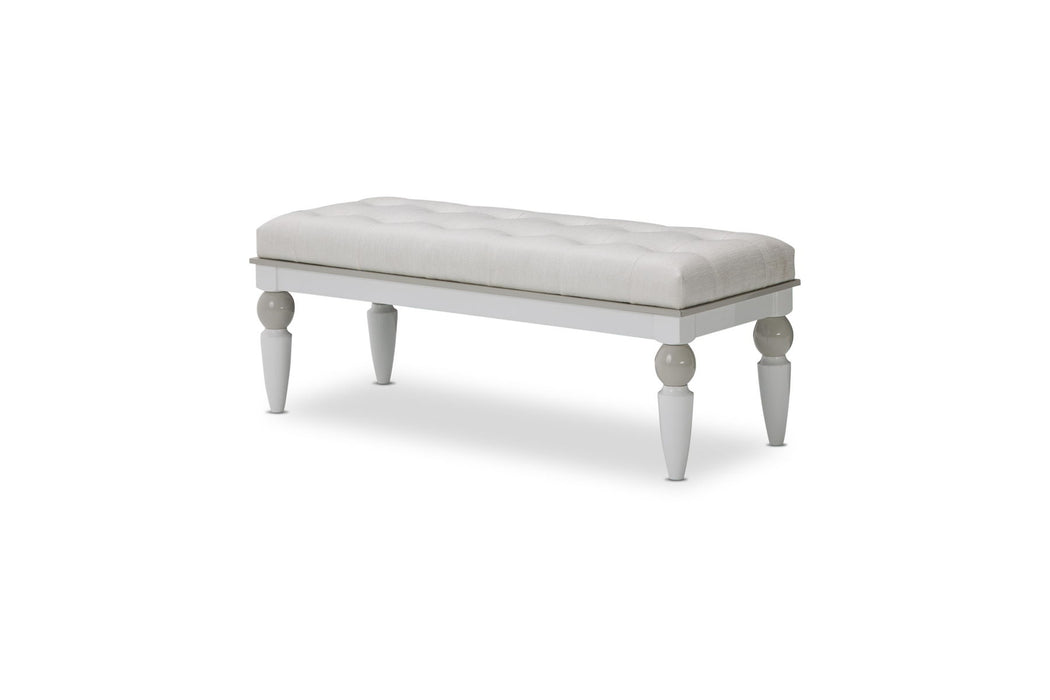 Sky Tower - Bedside Bench - Cloud White