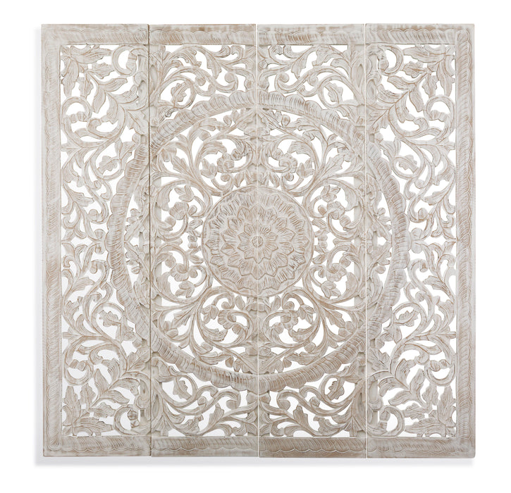 In The Garden - Wall Panels (Set of 4) - Silver
