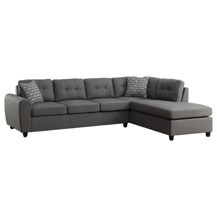 Stonenesse - Tufted Sectional - Gray