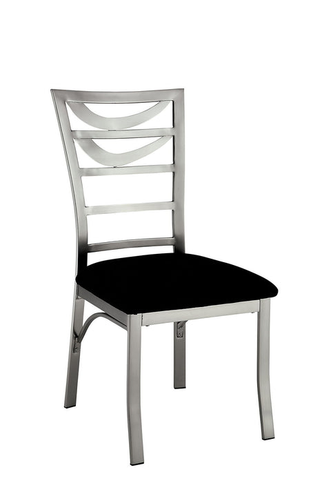Roxo - Side Chair (Set of 2) - Silver / Black