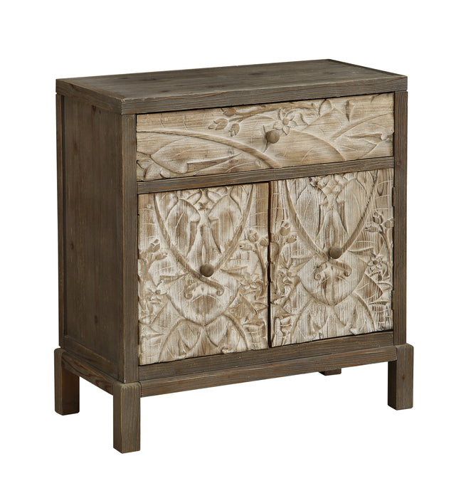 Bannock - One Drawer Two Door Cabinet - Treasures Weathered Natural