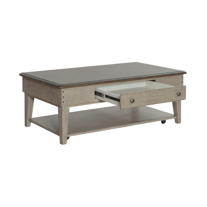 Ivy Hollow - Drawer Cocktail Table - White
