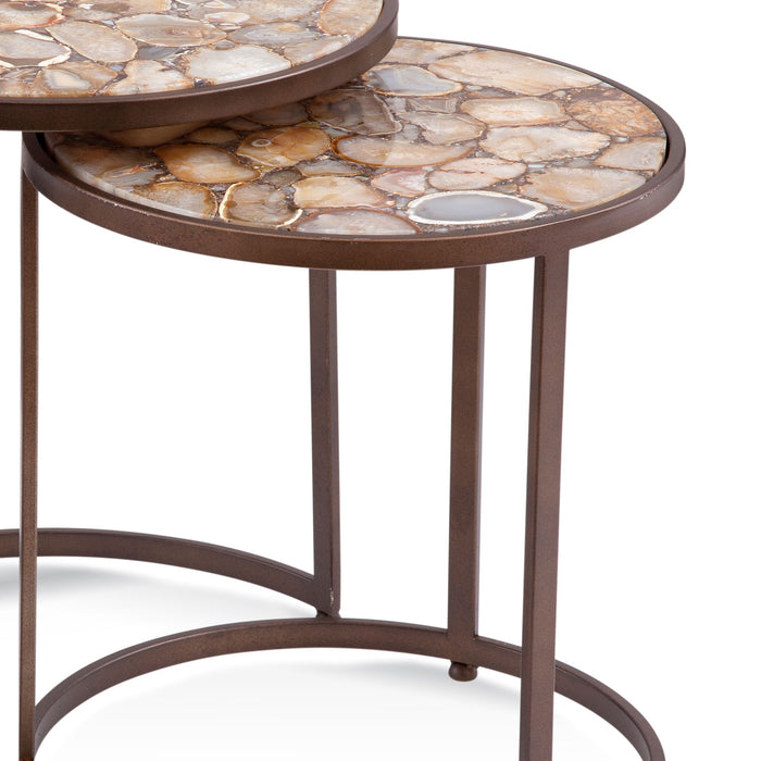 Abner - Bunching Accent Nesting Tables - Brown
