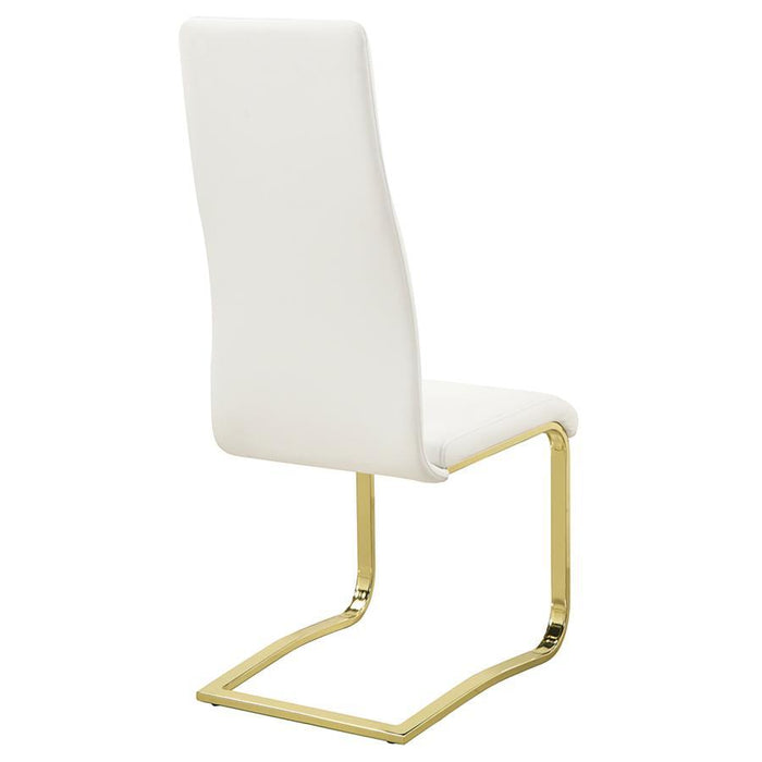 Montclair - Side Chairs (Set of 4) - White And Rustic Brass