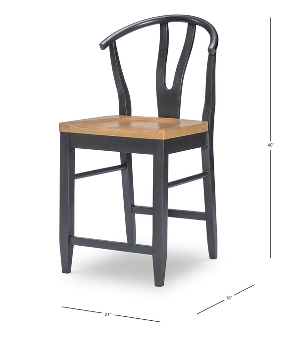Franklin - Counter Height Chair (Set of 2) - Black
