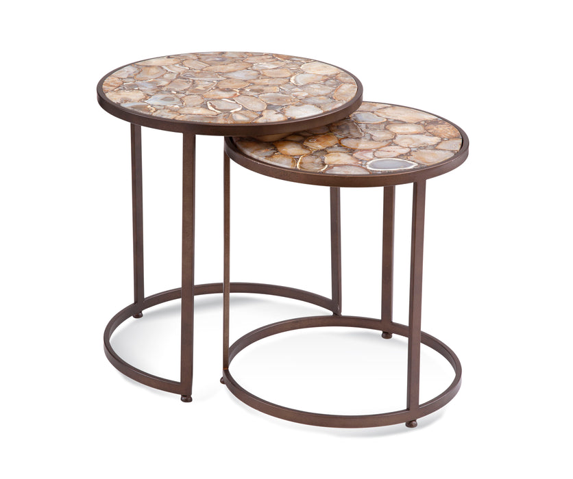 Abner - Bunching Accent Nesting Tables - Brown