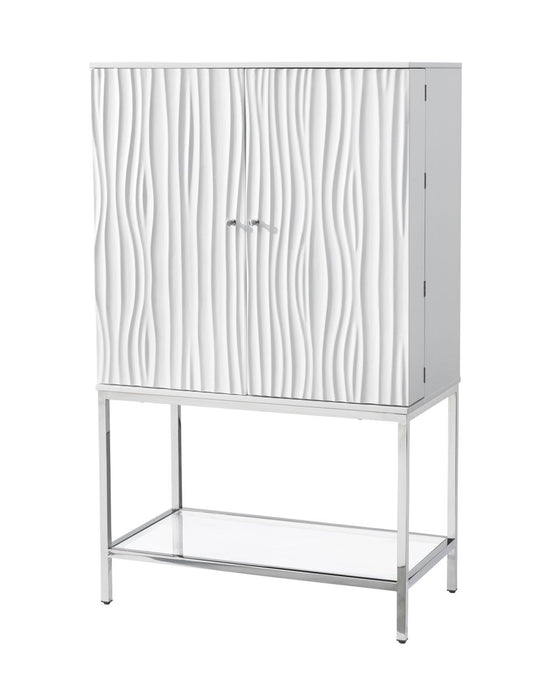 Mirabelle - Two Door Wine Cabinet - Glossy White