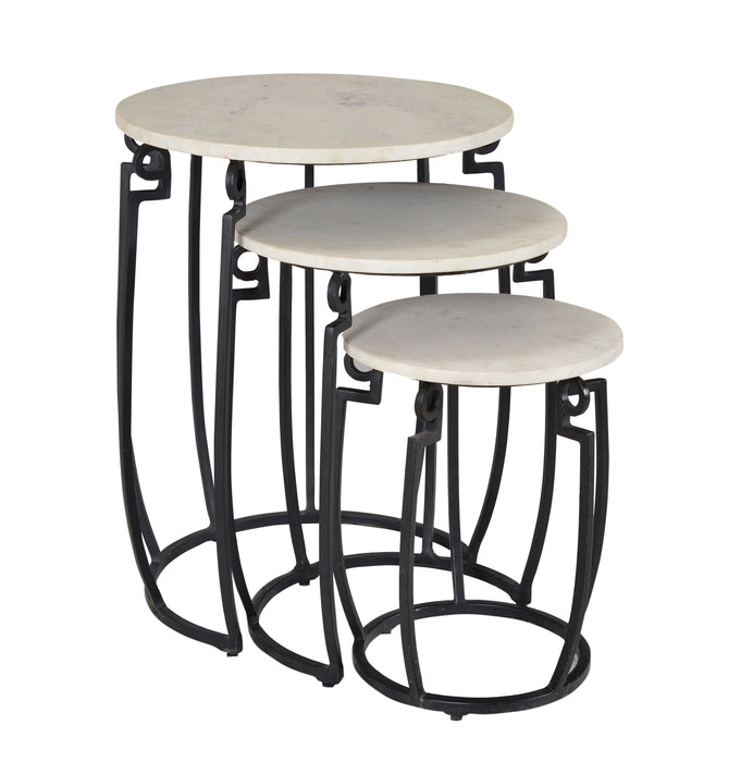 Evander - Nesting Tables (Set of 3) - Ponga Black