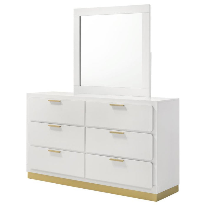 Caraway - 6-Drawer Bedroom Dresser With Mirror