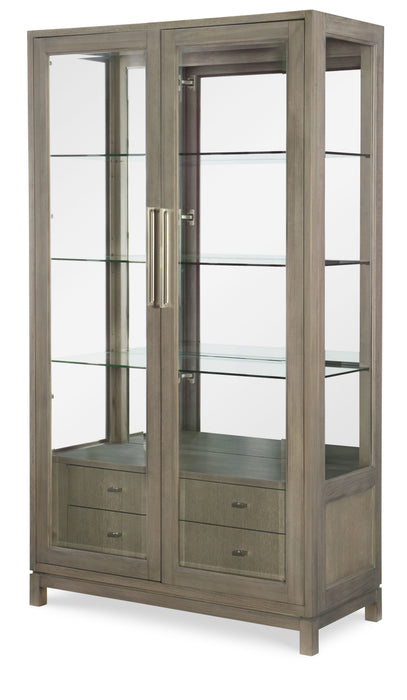 Highline by Rachael Ray - Bunching Display Cabinet - Light Brown