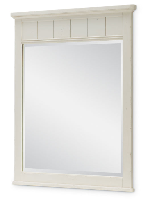 Lake House - Vertical Mirror - Pebble White