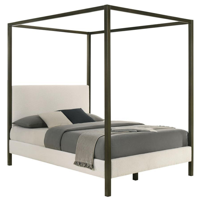 Monroe - Upholstered Canopy Platform Bed