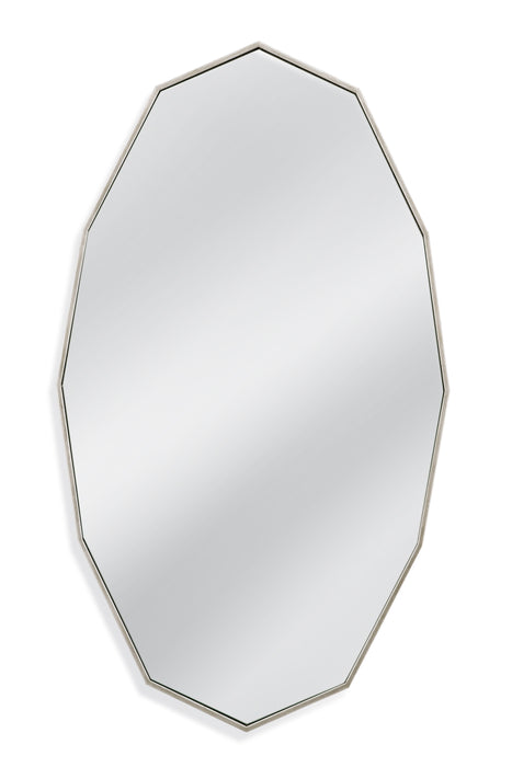 Turning - Leaf Wall Mirror - Silver