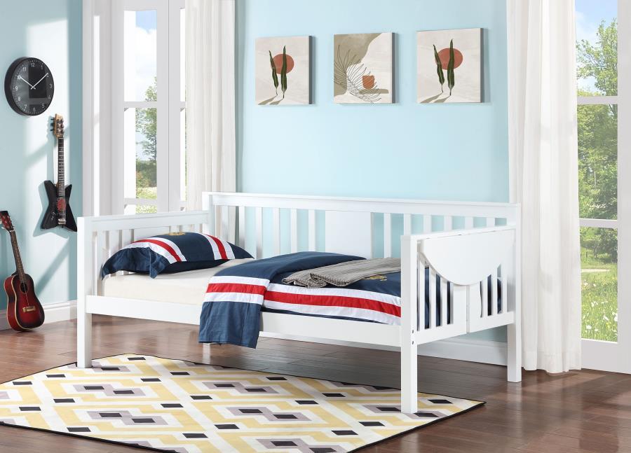 Bethany - Wood Twin Daybed With Drop-down Tables