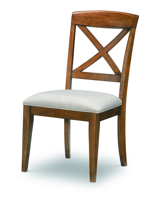 Highland - X Back Side Chair (Set of 2) - Dark Brown