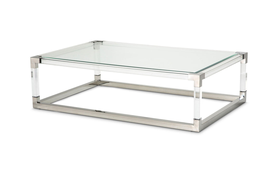 State St. - Rectangular Cocktail Table - Stainless Steel