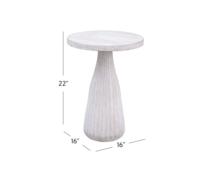 Aimee - Accent Table - White