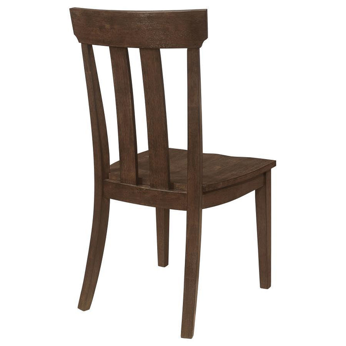 Reynolds - Slat Back Dining Side Chair (Set of 2) - Brown Oak