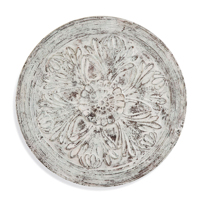 Medallion - Wooden Wall Hanging - Silver