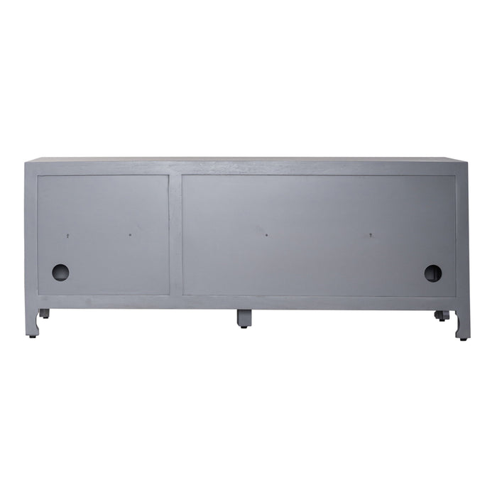 Marisol - 3 Door Accent TV Stand - Washed Gray
